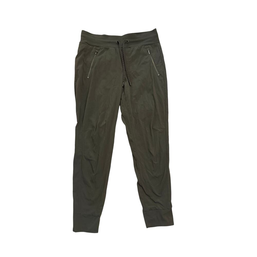 Women 6 Athleta Trekkie Mid Rise Legacy Jogger Arbor Olive Green Pants Cropped
